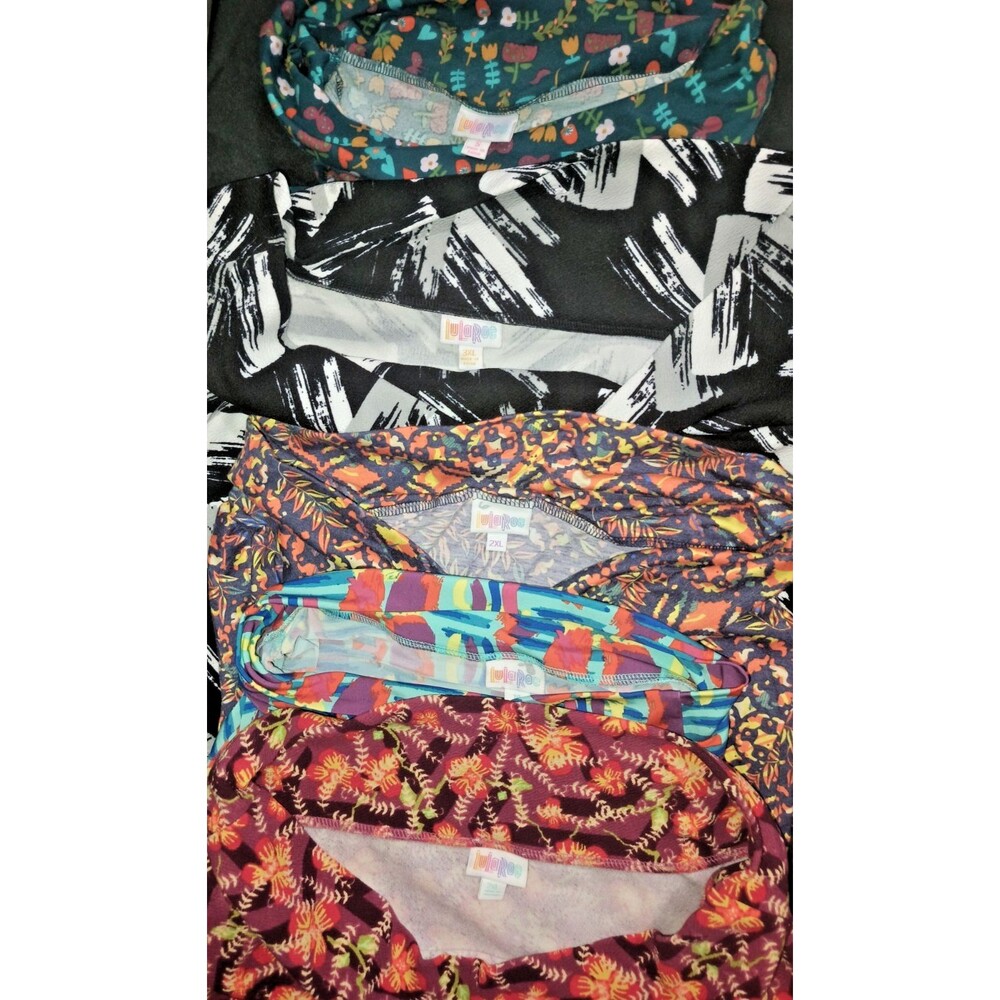 9 Pc LuLaRoe Skirt Lot Azure Cassie Mixed Sizes XS-3XL Kids 14 Reseller Bundle - Picture 5 of 10